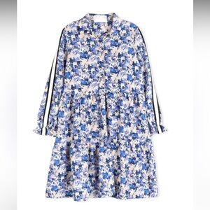 NWT Vibe Tween Floral Blue and White Dress